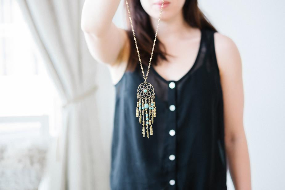 Dreamcatcher Pendant Necklace - wc-prakash